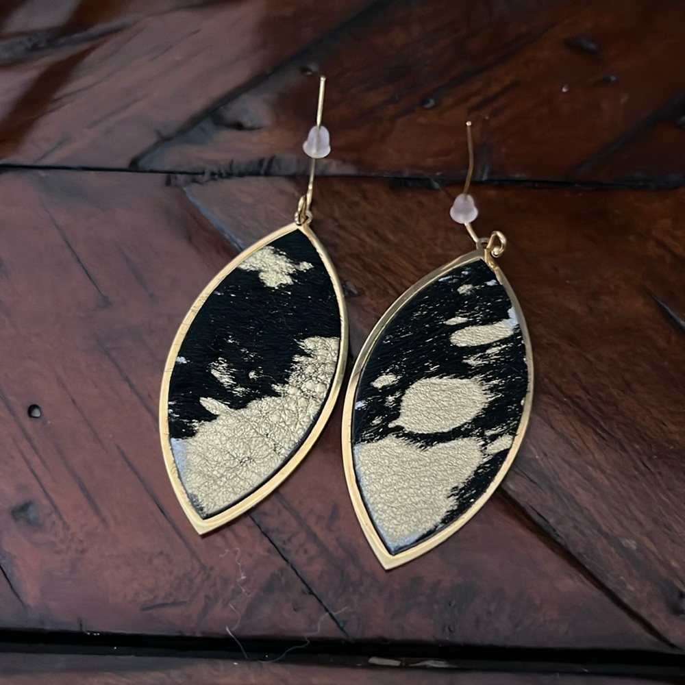 Rustic Cuff Dangle Earrings
